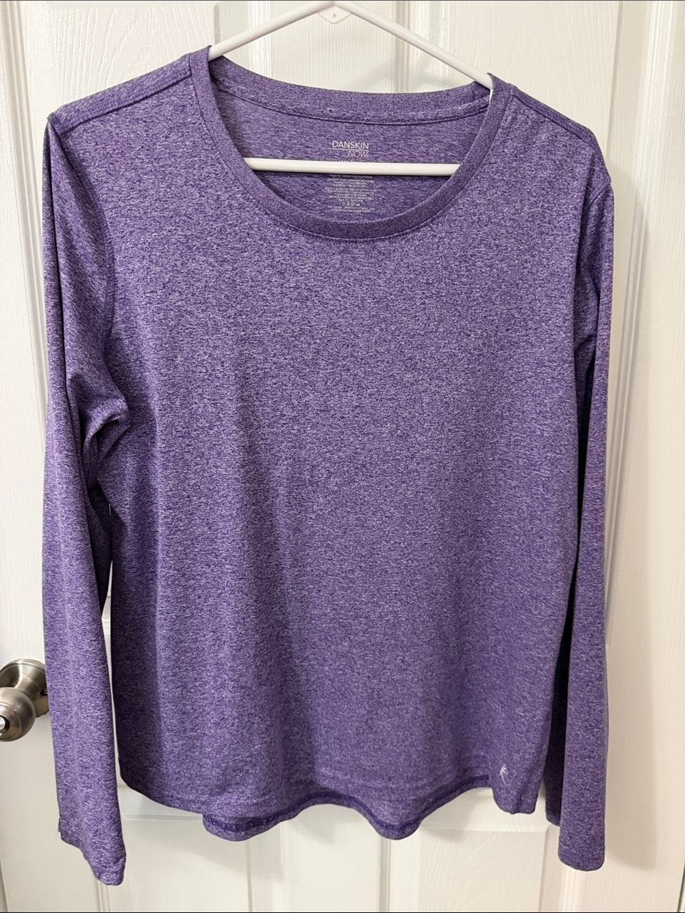 Danskin Purple Long Sleeve Crewneck Top